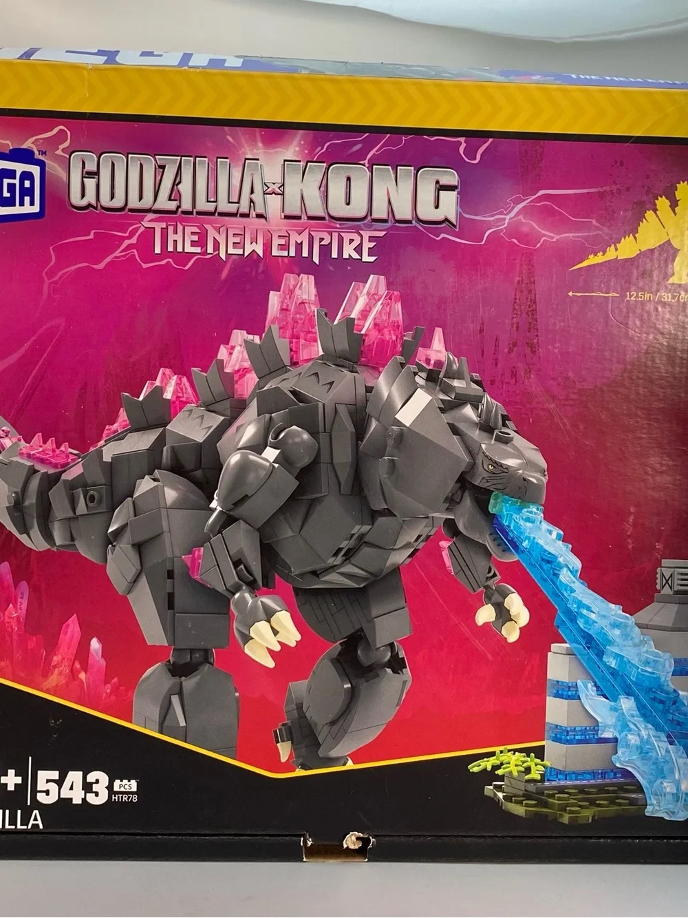 2023 MEGA Showcase Kong x Godzilla: The New Empire GODZILLA 12.5in Set 543pcs